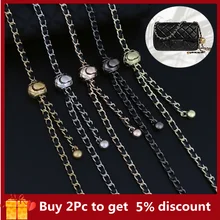 

Parts Purse Chain For Ladies Bag Small Gold Beads Round Ball Chain Shoulder Strap Thin Chain Bag Accessories