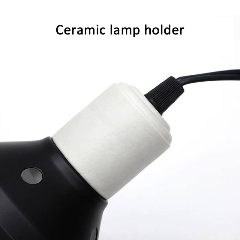 Reptile Heating Light Lampshade E27 Ceramic Lamp Holder 300W UVB Lamp Lampshade Suitable For Lizard Turtle Chicks