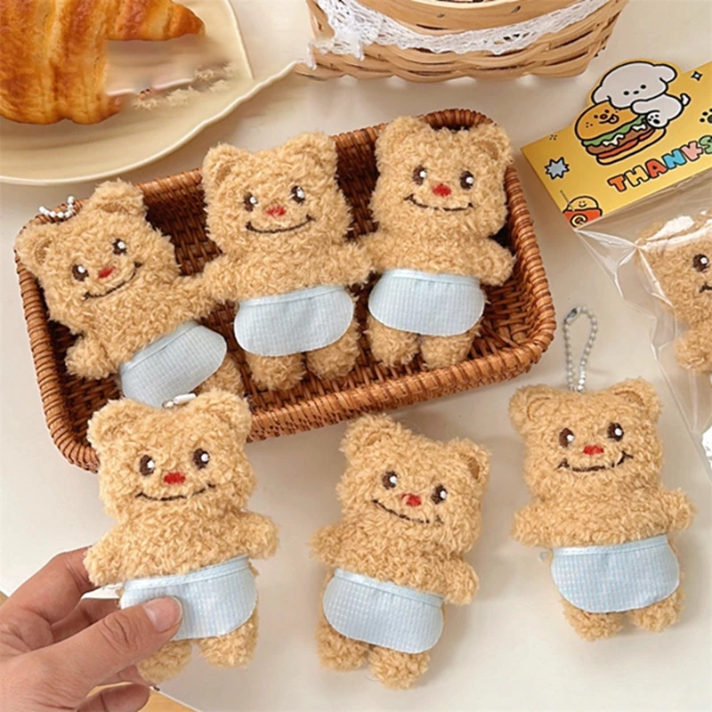Kawaii Cartoon Plush Bear Brooch For Women Girl Clothes Badge Pins Backpacks Pendant DIY Handmade Decoration Accessories Gifts