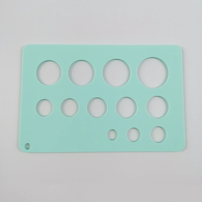Breast Pump Nipple Silicone Ruler 12Size Nipple Diameter Breastpump Flange Circle Sizing Ruler Measuring Card Sizing Tool breast pump accessories