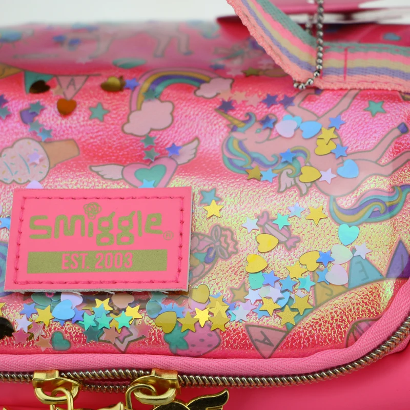 Smiggle パープル ユニコーン柄 ランチバック、ショルダーバッグ S473e13ad60cb423fb464477a8ef99