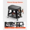17910-c413fa.jpg SucceBuy Mechanic Stool 300lbs Garage Seat with Wheels 360° Swivel Rolling Workshop Stool with Tool Tray for Garage, Shop Repair