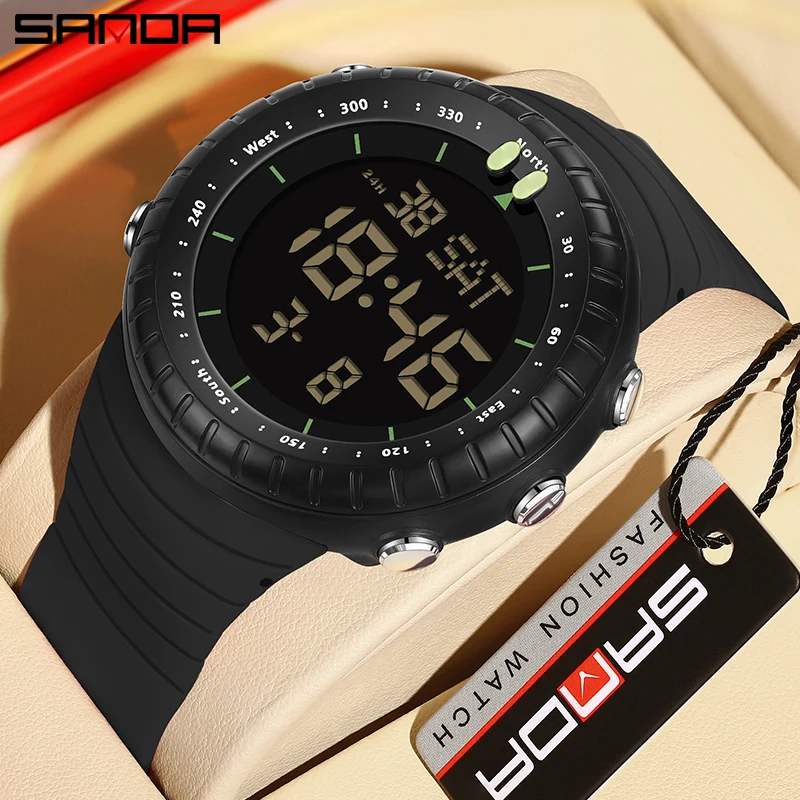Luxury Waterproof LED Digital Sport Watch for Men - Shockproof with Alarm Clock