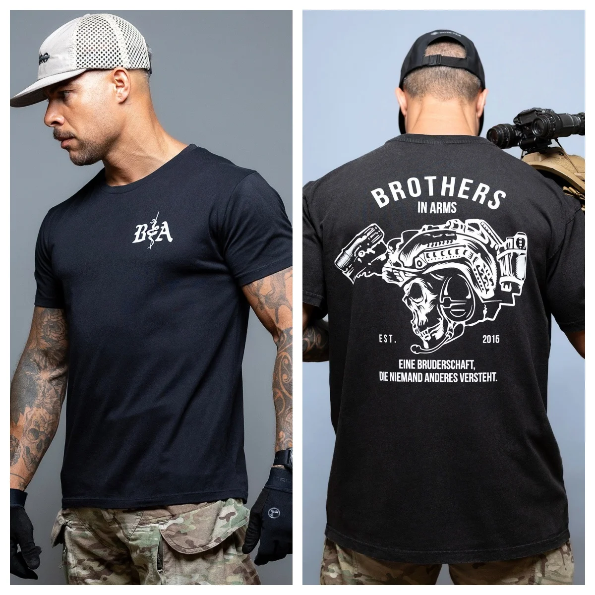 Brothers in Arms _ Atmungsaktives T-Shirt – Geeignet für Sportbekleidung aus reiner Baumwolle