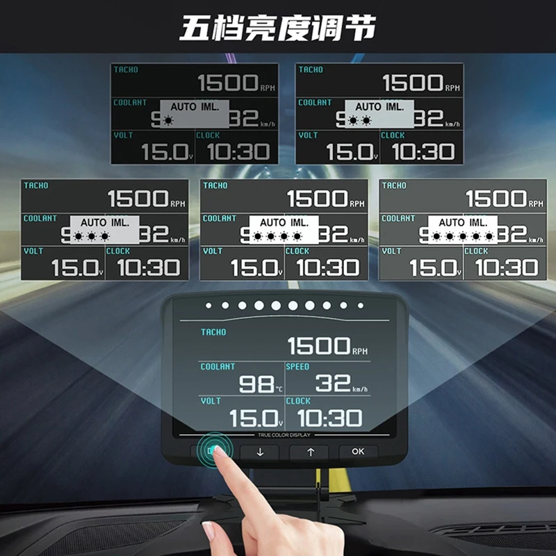 X50  ڵ OBD2 HUD  , ٱ    ǻ ڵ ÷ ð  µ ͺ νƮ