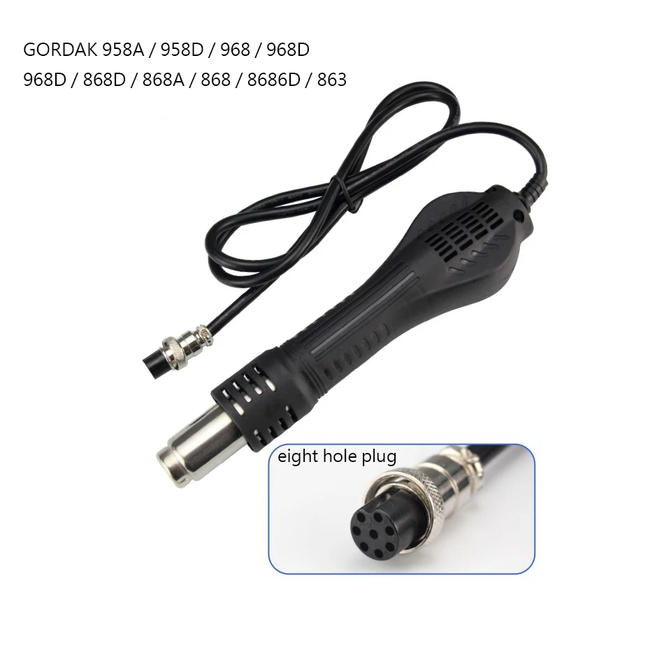 Original GORDAK soldering station heat gun for 958/968/868/863 series desoldering air gun replacement handle eight holes high pressure washer