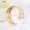 Bwise Stainless Steel Gold Color Bamboo Joint Bangles 2023 Trend Bracelet For Women Men Romantic Party Gift Fashion Jewelry 3