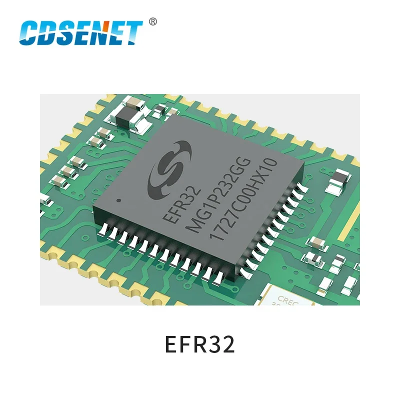 IPEX SMD IoT 무선 트랜시버 모듈, ZigBee3.0 EFR32 SoC E180-ZG120B, 20dBm, 32 비트 ARM Cortex -M4 커널, PA 스탬프 홀, 2.4GHz