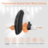 Single Behind-The-Ear Hearing Aids Rechargeable Hearing Amplifiers Volume-Adjustable Invisible Hearing Aids 4