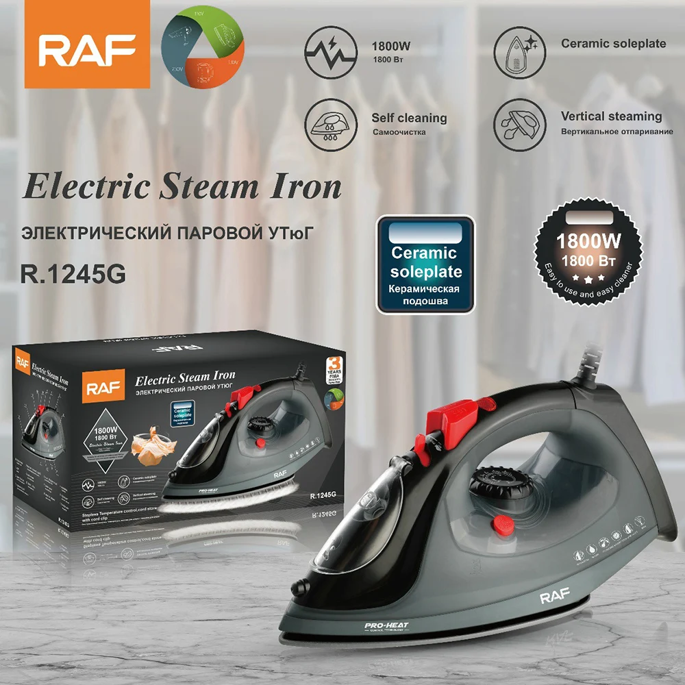 

High Power Ultra-slip Steam Iron for Clothing Coated Bottom Plate, Precision Tip, Anti-drip, Fast Heating Clothing Iron