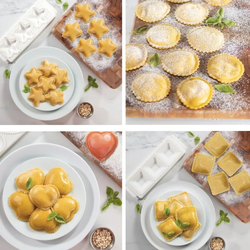 Ravioli Maker Press Ravioli Cutter Mold Dumpling Maker Press Dumpling Mold Triangle Star Heart Stamps Pasta Machine ravioli dumpling maker