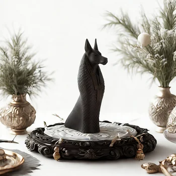 1 Statue of Anubis, Egyptian God of Death, 3D Craft, Home Interior Decoration, Suitable for Home