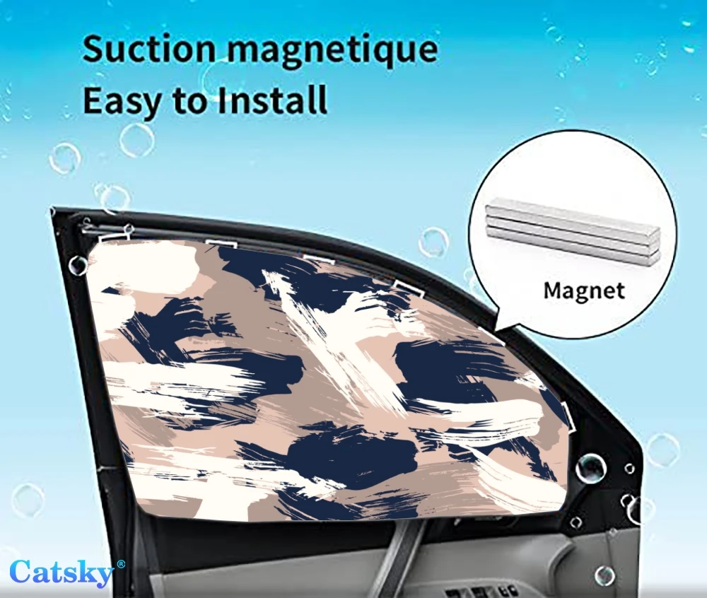 

4 Pieces Privacy Car Window Sun Shades Magnetic Blackout Car Window Covers Car Curtains Car Window Sun Shades Covers Auto