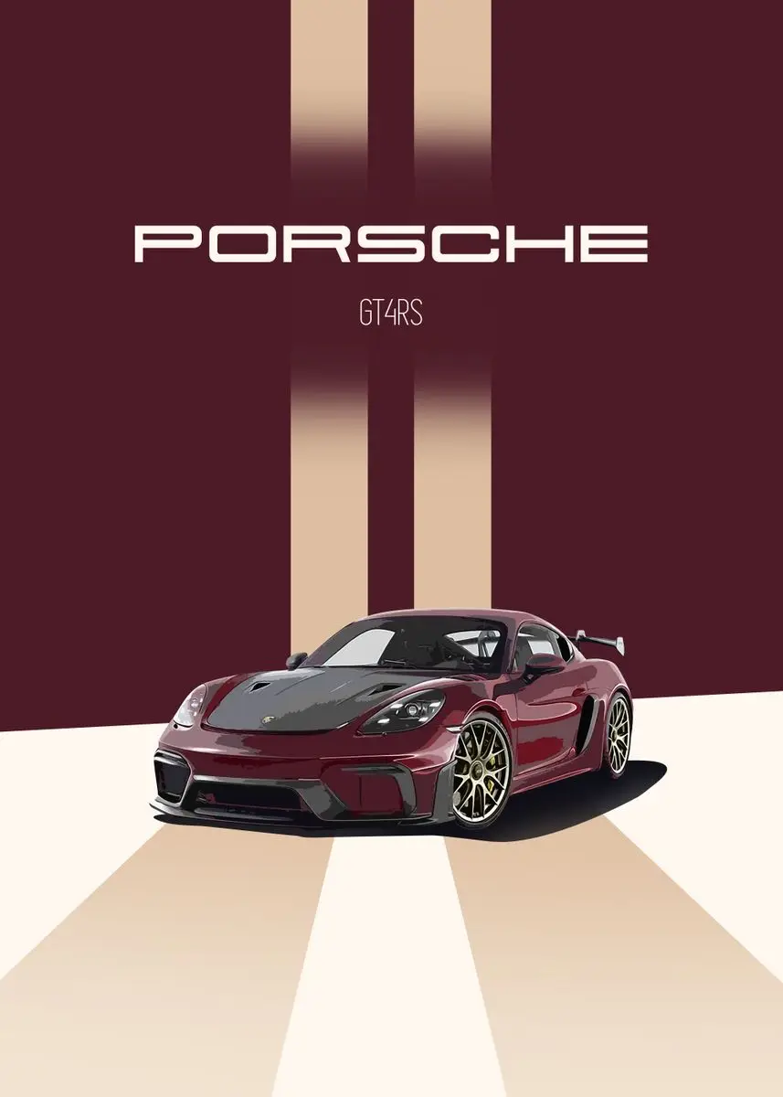 thumbnail image 1 of Pinturas y grabados de coches Porsche Singer DLS a todo gas, pósteres en lienzo, imágenes artísticas de pared para decoración de salas de estar, 1 of 5