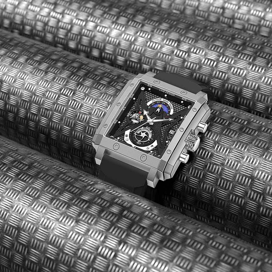 Silverora Orologi Da Uomo In Pelle Accendino Orologio Da Polso Analogico Al Quarzo Con Ricarica USB Accendisigari Quadrante Bianco Marrone Orologi Da Polso Con Cinturino In Pelle Regalo Per Uomini - Foto 6