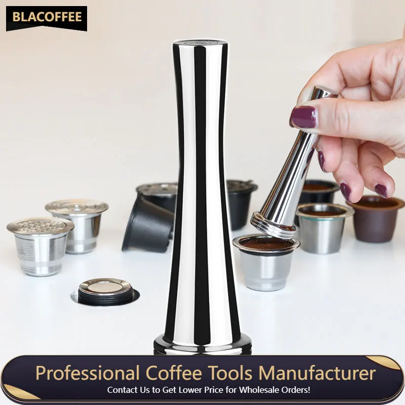 

Coffee Tamper Filling Coffee Tool Pressing Coffee Grind Espresso Maker Coffee Accessory Stainless Steel Reusable Powder Hammer