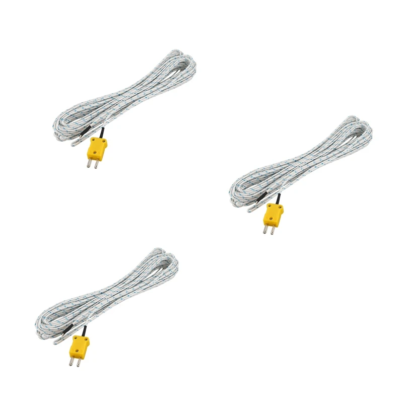 

3X -50-250 Celsius K Type 10M Cable Temperature Sensor Thermocouple Probe