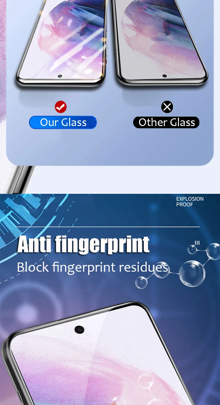 3PCS Gehärtetem Glas Für Samsung Galaxy S22 S23 Plus S24 Ultra S21 Fe Screen Protector Für Samsung A53 A13 a23 A33 A03S A73 Glas – Detail 4