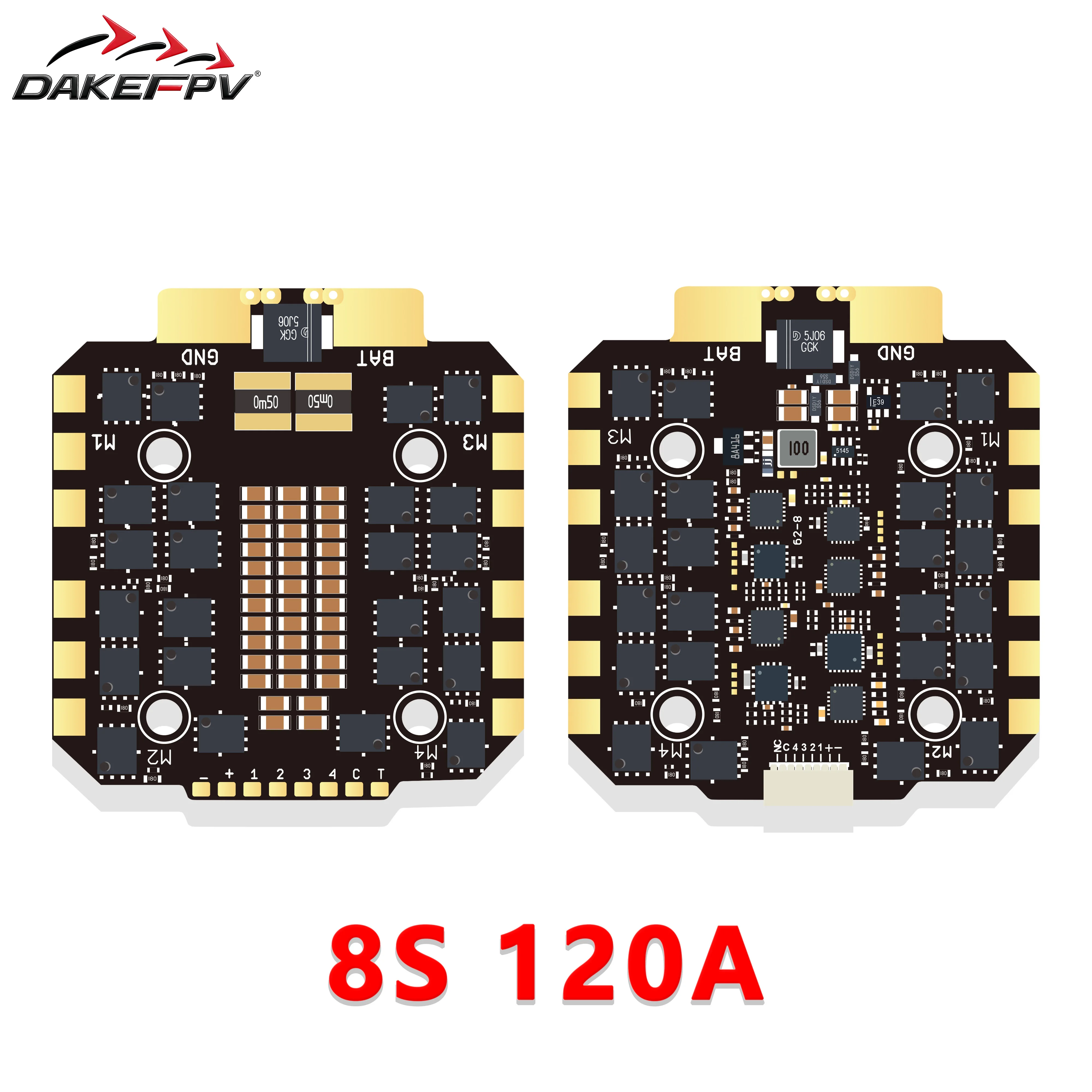 DAKEFPV BLHEL_32 ESC 8S/12S 100A/120A 30x30mm pour Drone FPV
