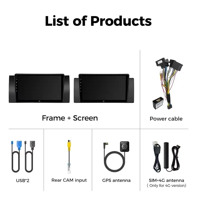 Radio para Auto AINAVI con Android 13 para BMW Serie 5 E39 1995-2003 E53 X5 M5, Carplay, 4G, GPS, Sistema Multimedia 2DIN, Voz Inteligente con IA 6