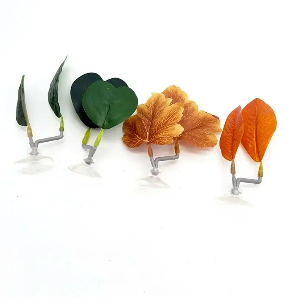 Kunststoff Betta Fisch Rest Blatt Simulierte Lotus Blätter/Künstliche Blatt Saugnapf Betta Fisch Spielen Entspannen Verstecken Blatt – Detail 9