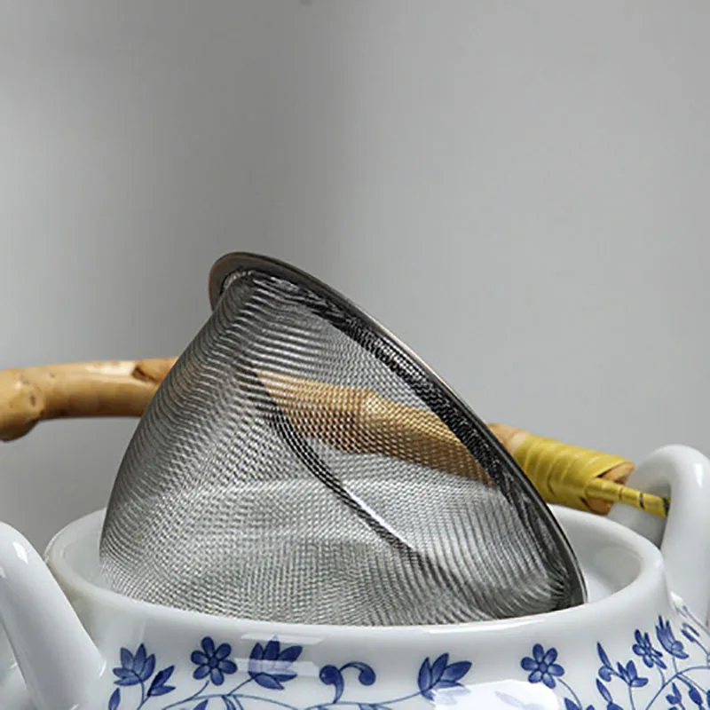 Jingdezhen Blue and White Porcelain Large Teapot Household Ceramic Teapot High Grade and White Porcelain Teapot