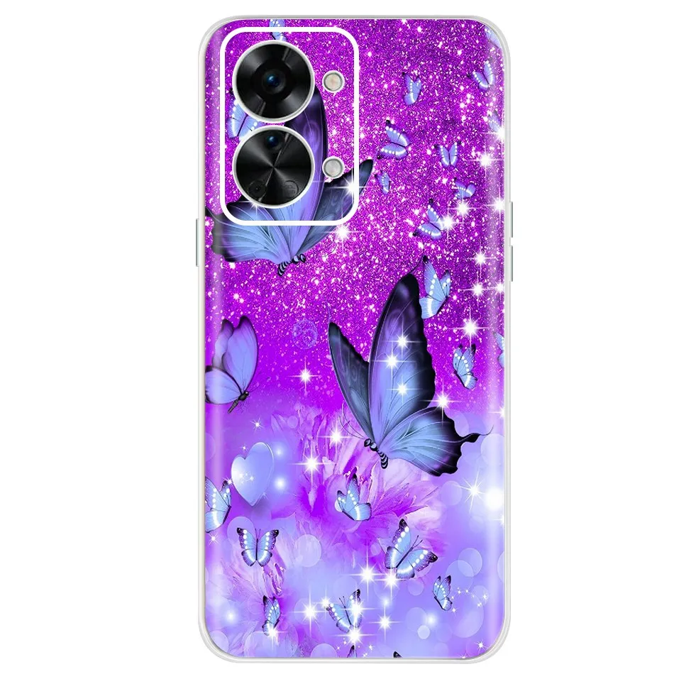 Stylish Painted Soft Silicone Clear TPU Phone Case Cover with Bumper Protection