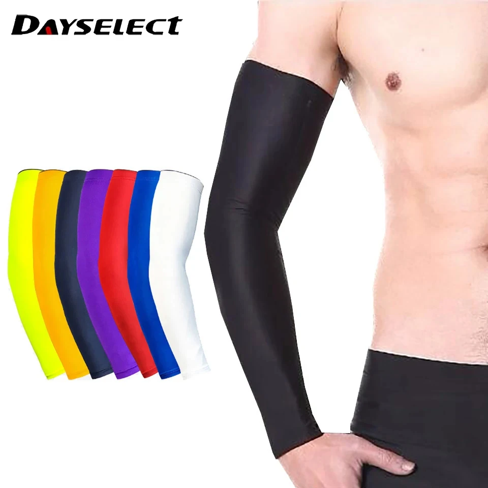 Cooling Arm Sleeves Sun Protection Arm Sleeves Arm Sleeves 1Pcs Sports Arm Compression Sleeve Basketball Cycling Arm Summer Running UV Protection Cycling Sleeves Cover Cuff