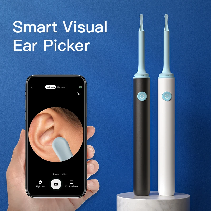 Ear Wax Cleaner Wireless Visual Otoscope WiFi Luminous Earpick With Camera Endoscope Wax Removal Tool