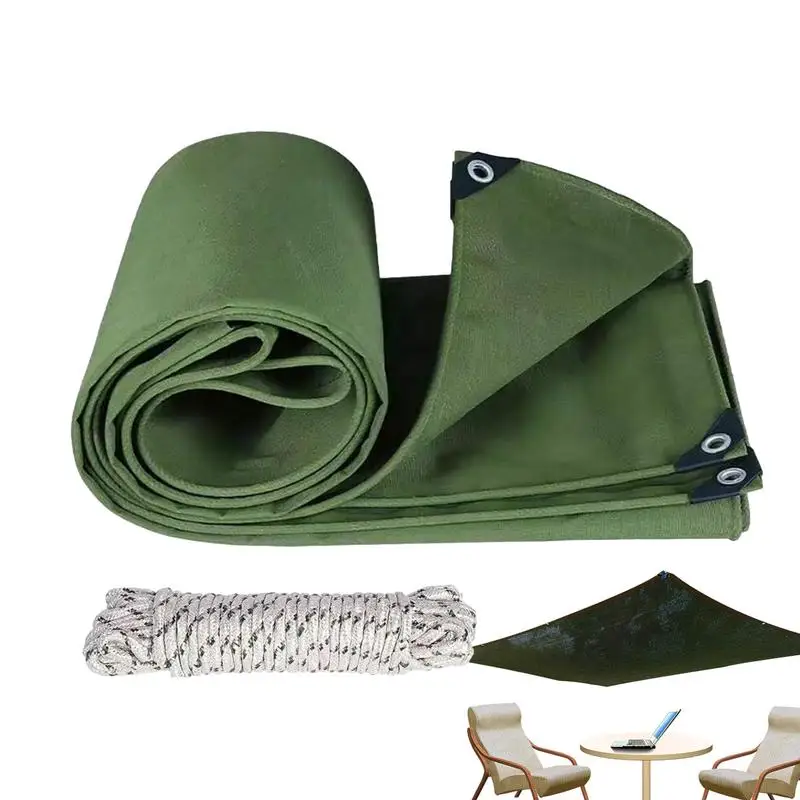 

Tarp Waterproof Heavy Duty Firewood Tarp UV Resistant Rip & Tear Proof With Metal Grommets Multipurpose Use For Camping