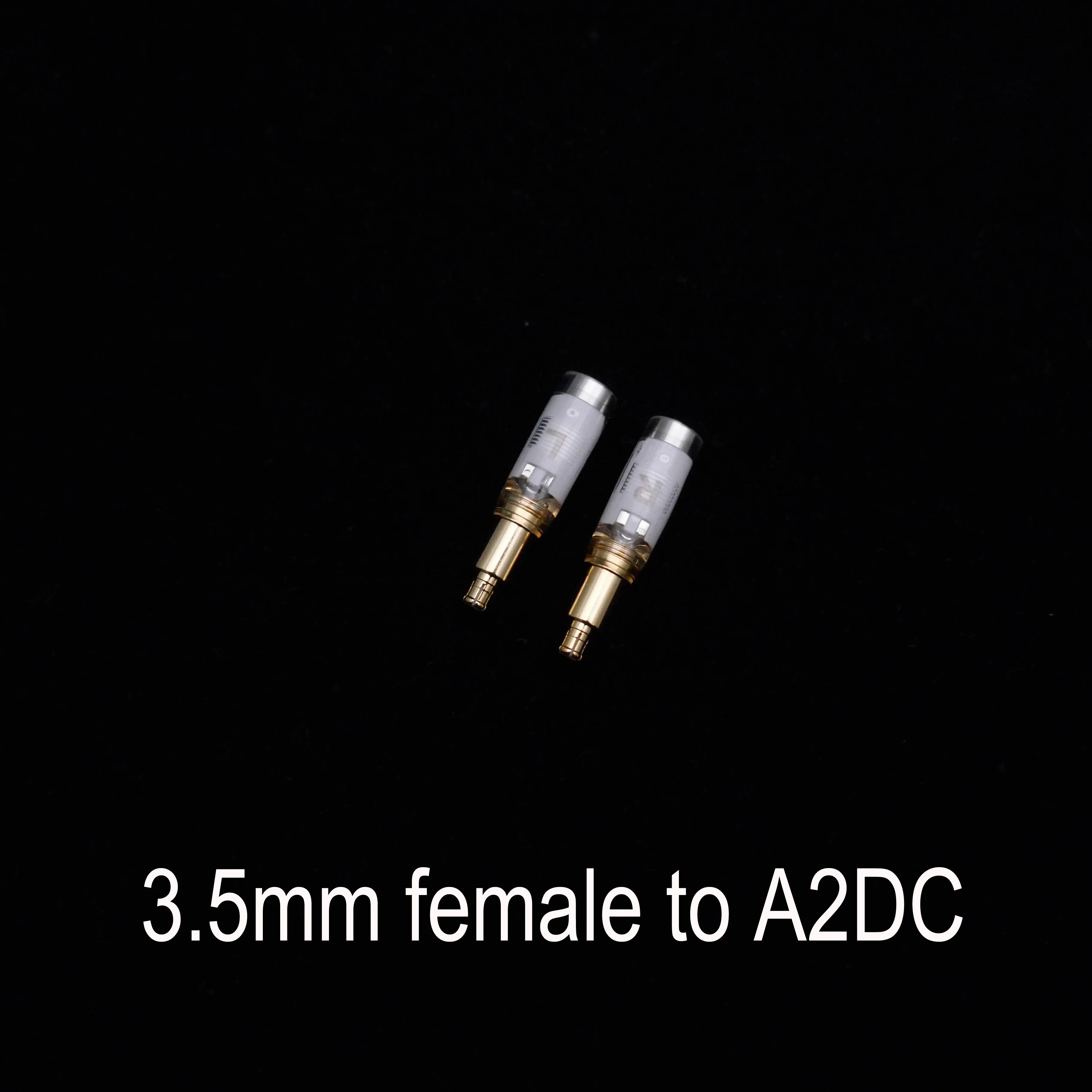 MMCX/0.78MM Flat/Groove A2DC Female To 3.5MM 3.5 Male Plug Connector Adapter Converter Covertor for Hifiman 1000 T1 Z1R T5P