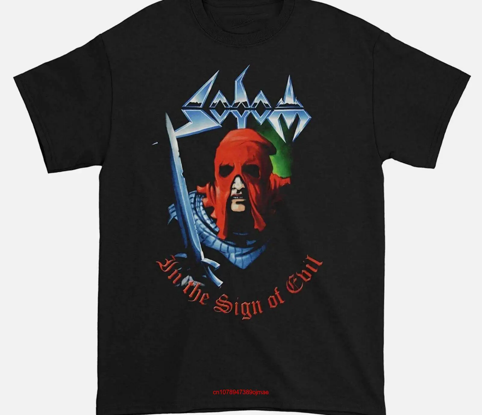 Мужская футболка Sodom с надписью зла, черный альбом, размер S 2345XL, длинные или Короткие рукава