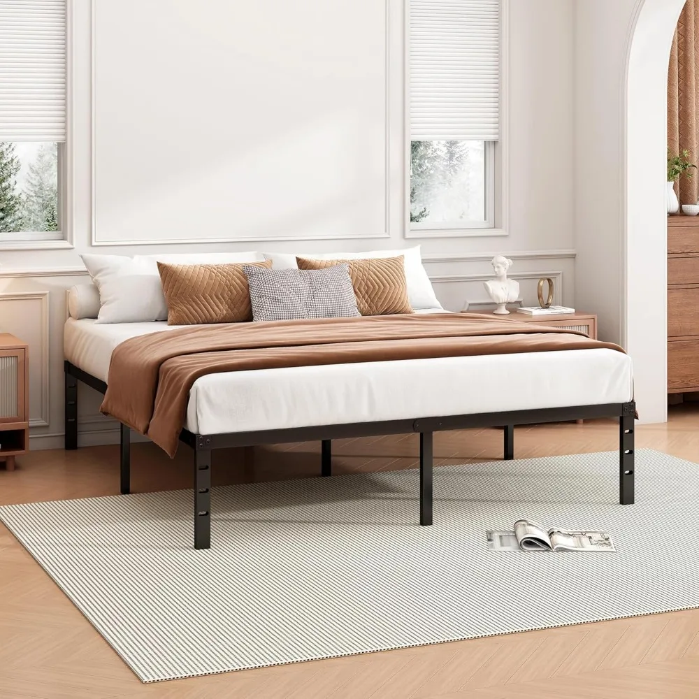 14 Inch Full Bed Frame - Sturdy Metal Platform Fulls Size, No Box Spring Needed, Strong Bearing Capacity, Full Bed Frame 4