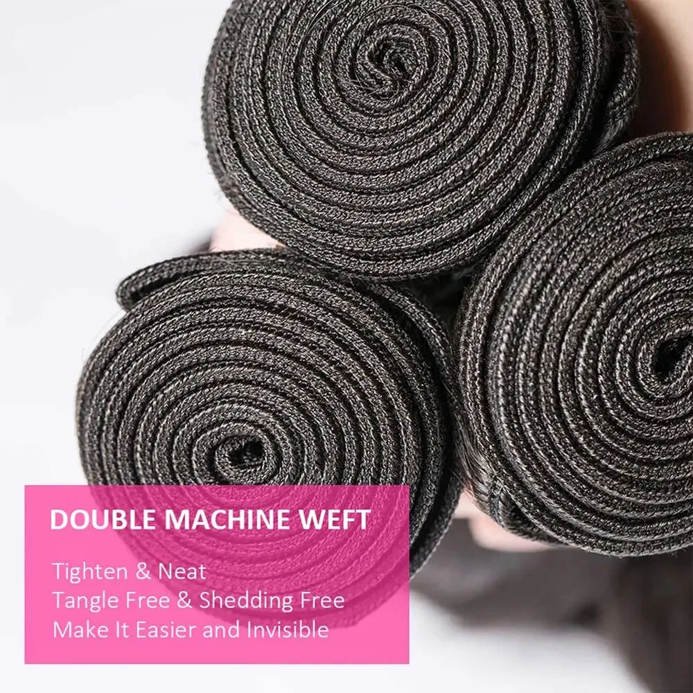 Human Hair Bundles 30 32 Inch Body Wave 100% Human Hair Weave Bundles Natural Remy Hair 1/3/4 Bundles Body Wavy Hair Extensions