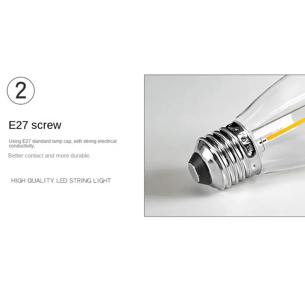 Description Picture 4 of itemHot Incandescent 1W 2W E27 light bulb LED light bulb Vintage Bulb