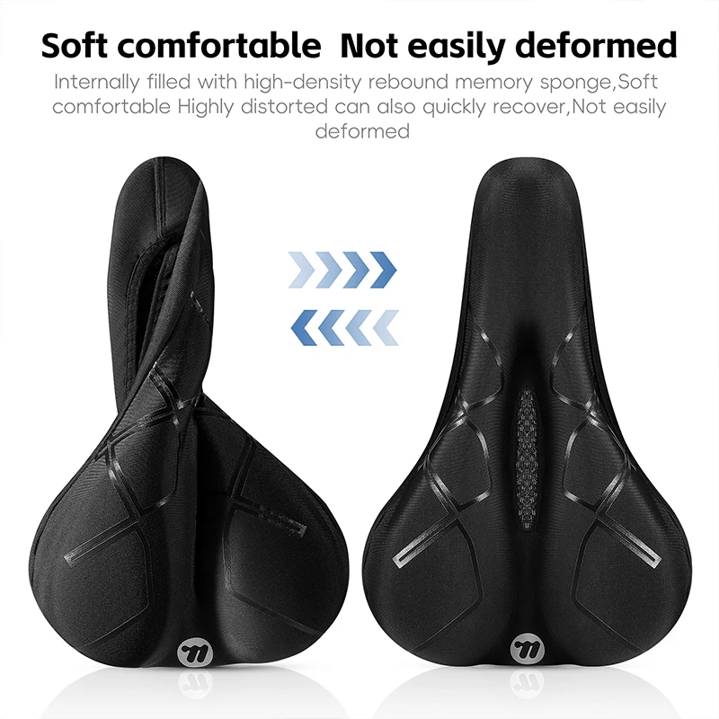 WEST BIKING Bicycle Saddle Cover Soft Comfortable Bike Cushion Cover Knob System Cycling Seat MTB Road Bike Accessories