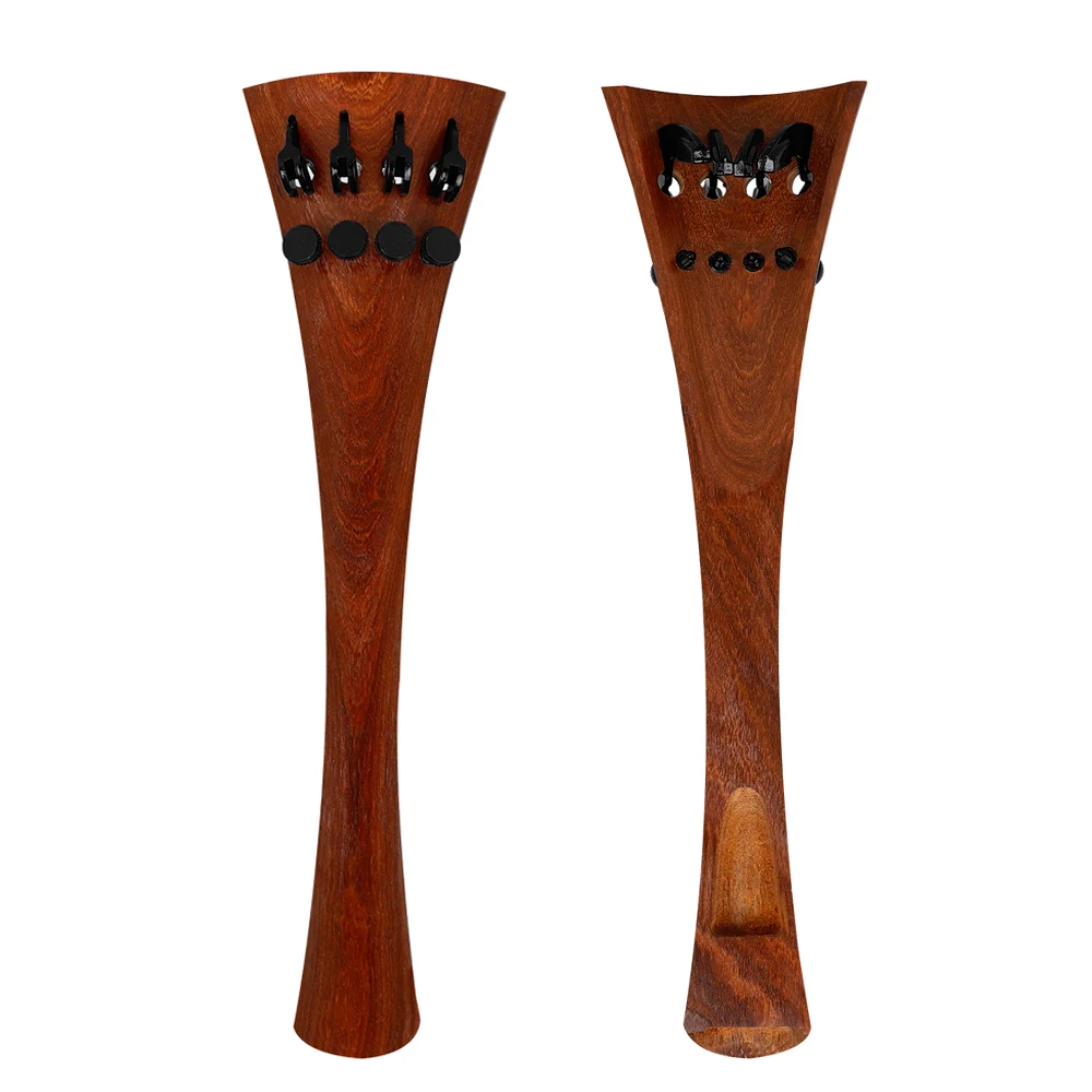 4/4 Cello String Plate Cello Tailpiece Replacement Parts String Plate with Adjustable Four Fine Tuners Accessory