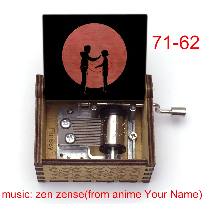 Zenzenzense music from anime movie Your name Kimi no Na wa Music Box Hand Birthday Christmas Gift Casket office Decoration