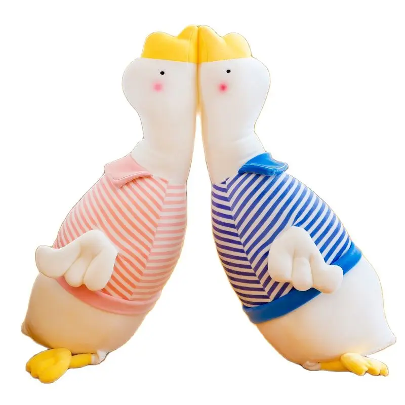 

Creative Funny Navy Big White Goose Cute Super Soft Cute Sand Duck Plush Toy Doll Large Pillow Girl