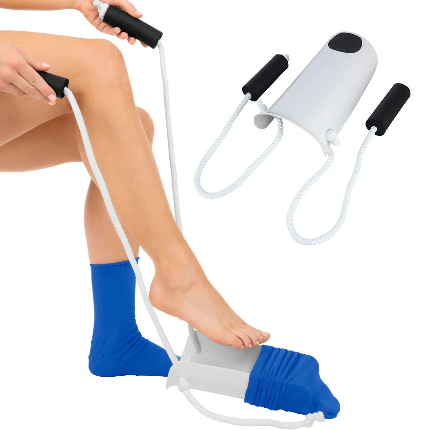 Sock Aid No Bending Easy On and Off Stocking Slider Donner Pulling Assist Device sock aid