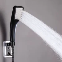 High Pressure Rainfall Shower Head Water Saving Black White Sprayer Nozzle Shower Head Bathroom Accessories 2