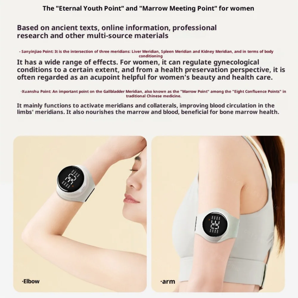 Micro-Current Deep Massage Wrist Massage Inner Vital Energy Radiance Ankle Massage Double Pulse Technology Red Light Pampering