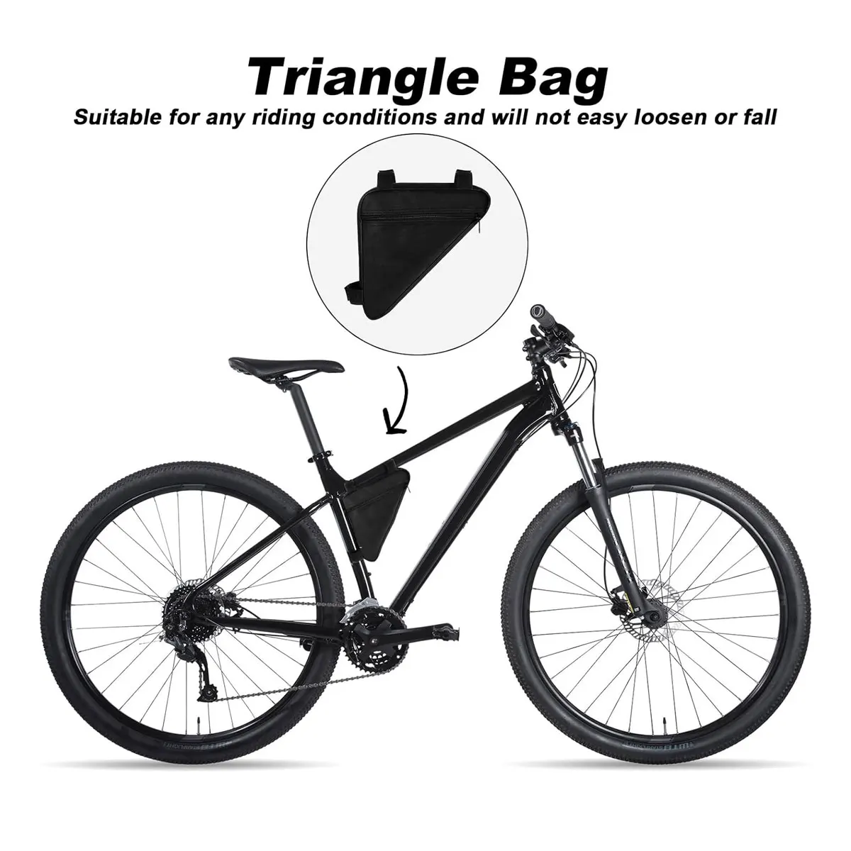 Bike Bag 1PC Triangle Bicycle Front Beam Tool Pack Mountain Bike Saddle Bag Top Tube Horizontal Bar Bag Bicycle Accessories