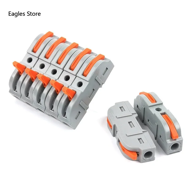 

50/100pcs Quick Multi-circuit Splicing Butt Wire Connector Home Junction Box Cable Terminal Block Compact Electrical Connectors