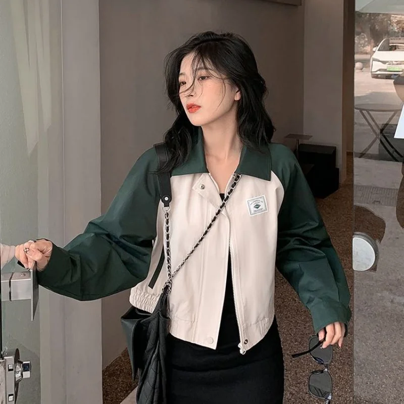 

Korean Retro Short Jacket for Women's 2023 Spring Autumn New Academy Style Fashion Temperament Loose Slender Versatile Cool Top