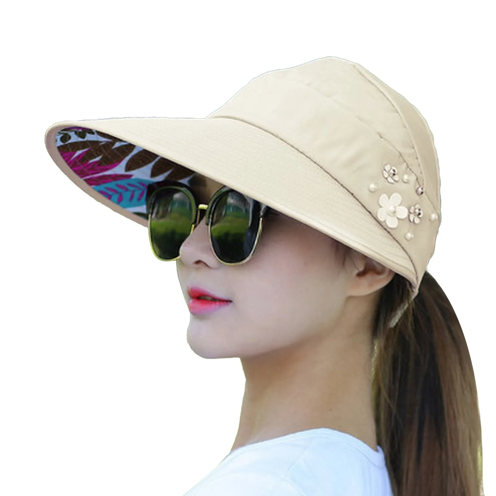 Women's Foldable Sunscreen Beach Hat for Summer