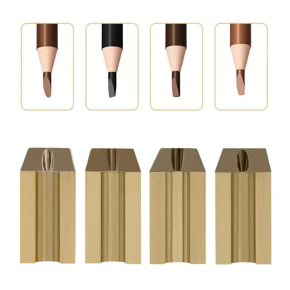 Eyebrow Pencil With Sharpener 4Pcs Brow Trimmer Blade Microblading Supplies Set Eyebrows Sharpening Tip Thin Art Makeup Tools 6