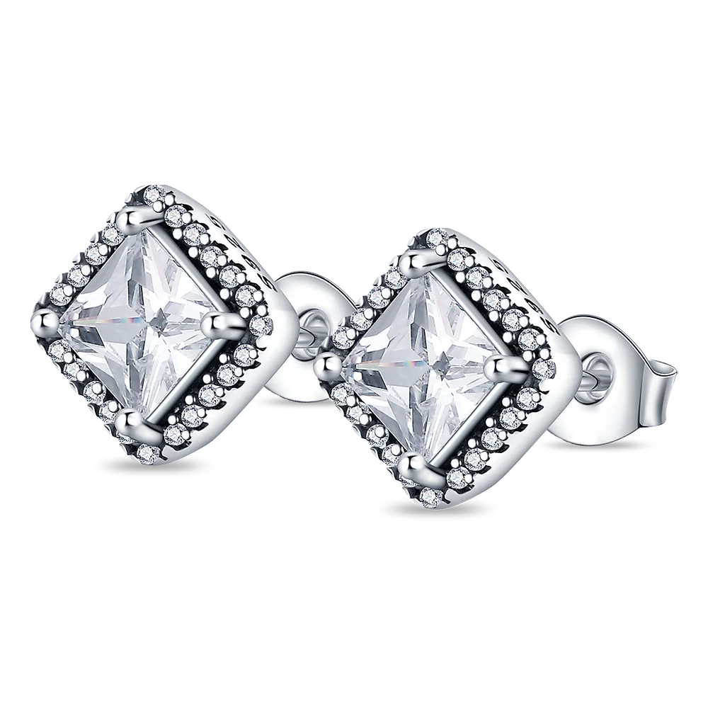 2022 Charm Double Hoop Earrings 925 Silver Fit Original Brand Charms Diy Fine Jewelry Gift For Women Fine Earring Making Gift 