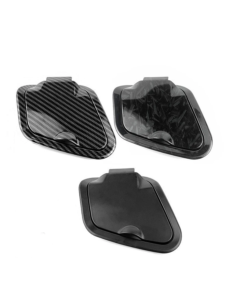 Toolbox Dust Cover Side Pocket Cover Carbon Fiber Waterproof Cap Modification Accessories For Yamaha Nmax V2
