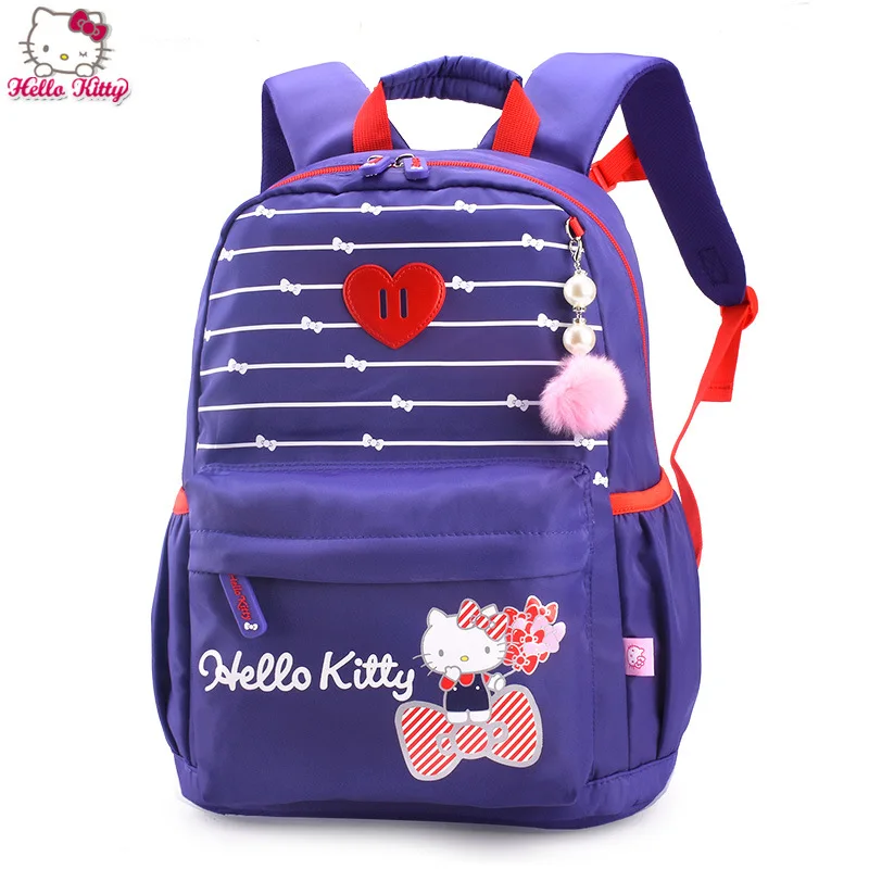 

Hello Kitty schoolbag primary school girls 1-3-5 grade hellokitty girls children's burden-reducing backpack